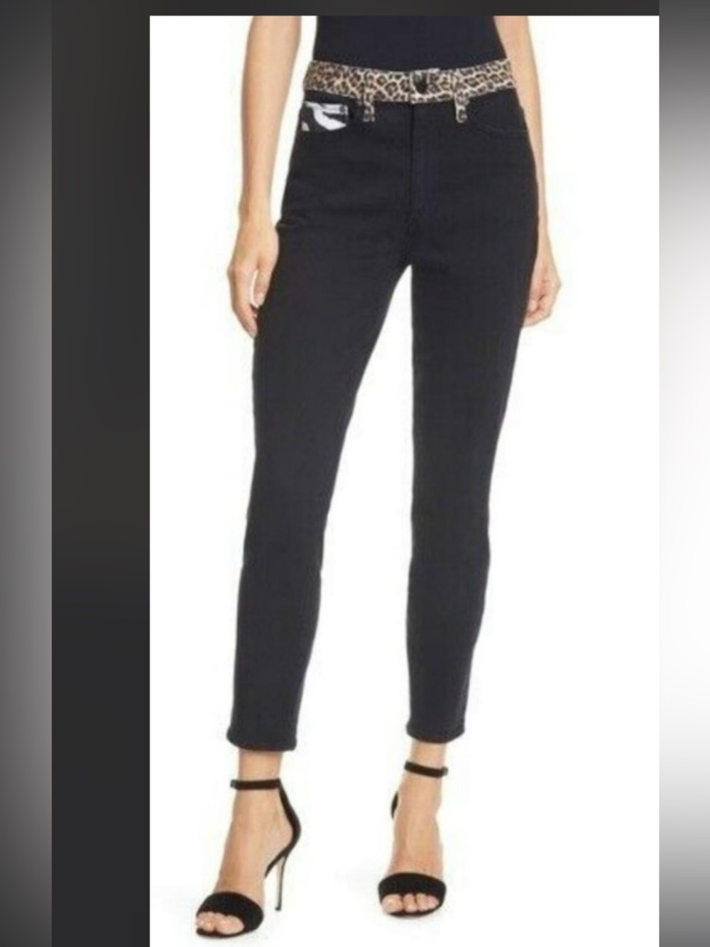 Alice + Olivia High Rise Skinny Queen Of The Night Jeans Size 26 - Picture 2 of 9